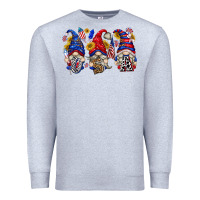 Heather Grey usa with gnome billie wilder Premium Sweatshirt - texasbilliewilder
