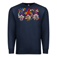 Navy usa with gnome billie wilder Premium Sweatshirt - texasbilliewilder