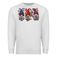 Oatmeal Heather usa with gnome billie wilder Premium Sweatshirt - texasbilliewilder