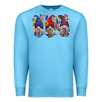 Ocean Blue usa with gnome billie wilder Premium Sweatshirt - texasbilliewilder