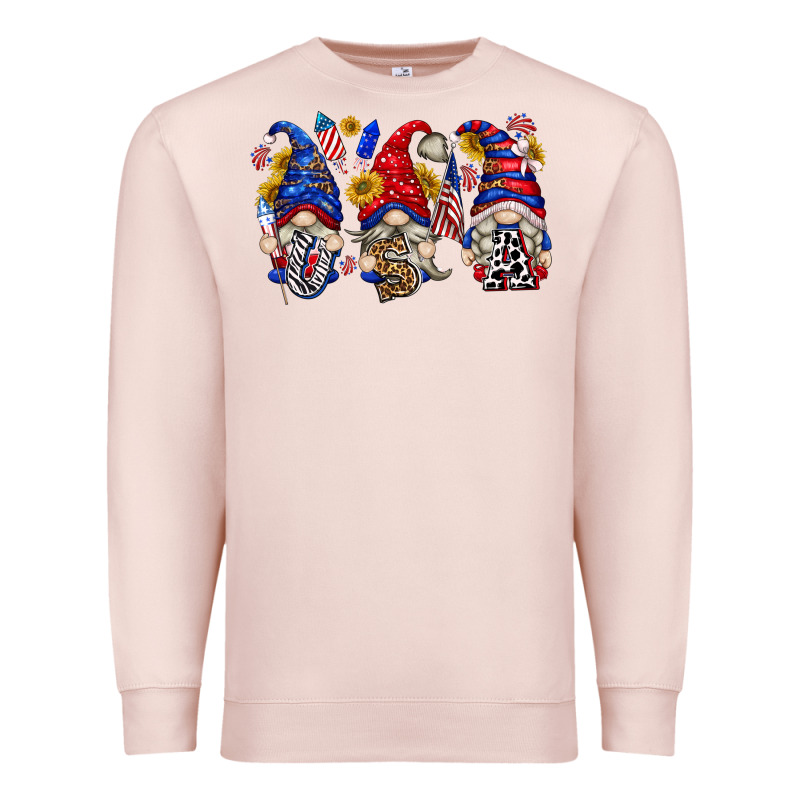 Usa With Gnome Billie Wilder Premium Sweatshirt by texasbilliewilder | Teevron
