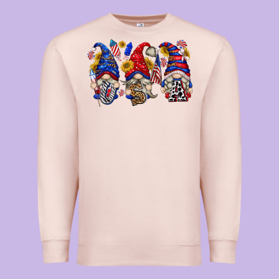 Premium Sweatshirt usa with gnome billie wilder
