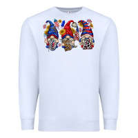 White usa with gnome billie wilder Premium Sweatshirt - texasbilliewilder
