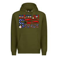 Army Green batter up 5th grade Premium Hoodie - JahusDesignShop