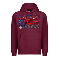 Burgundy batter up 5th grade Premium Hoodie - JahusDesignShop