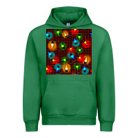 Emerald christmas lights seamless pattern Urban Hoodie - BundleAndBundleShop