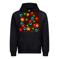 Foreset Green christmas lights seamless pattern Urban Hoodie - BundleAndBundleShop
