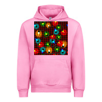 Fuchsia Pink christmas lights seamless pattern Urban Hoodie - BundleAndBundleShop