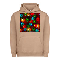 Pigment Burro christmas lights seamless pattern Urban Hoodie - BundleAndBundleShop