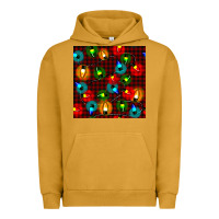 Pigment Peanut Butter christmas lights seamless pattern Urban Hoodie - BundleAndBundleShop