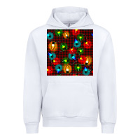 White christmas lights seamless pattern Urban Hoodie - BundleAndBundleShop