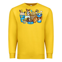 Lemon corgi coffee cups Premium Sweatshirt - Zillion Design Studio