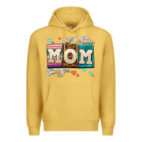 Antique Gold daisy mom Premium Hoodie - AdoDesignShop