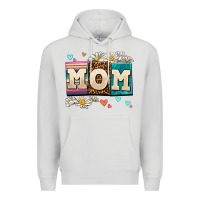 Dove Grey daisy mom Premium Hoodie - AdoDesignShop
