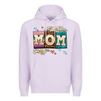 Lilac daisy mom Premium Hoodie - AdoDesignShop