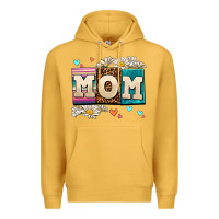 Mustard daisy mom Premium Hoodie - AdoDesignShop