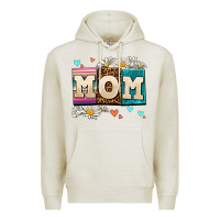 Oatmeal Heather daisy mom Premium Hoodie - AdoDesignShop