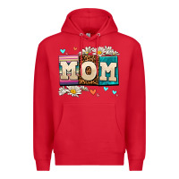 Red daisy mom Premium Hoodie - AdoDesignShop