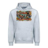 Heather Grey sunflower gemstone background Urban Hoodie - JahusDesignShop