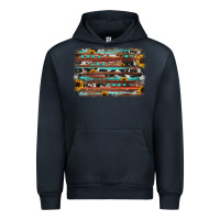 Navy sunflower gemstone background Urban Hoodie - JahusDesignShop