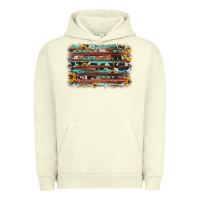 Pigment Pistachio sunflower gemstone background Urban Hoodie - JahusDesignShop
