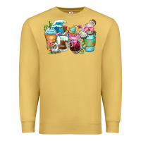 Antique Gold skeleton summer coffee cups Premium Sweatshirt - Zillion Design Studio