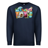 Navy skeleton summer coffee cups Premium Sweatshirt - Zillion Design Studio