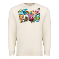 Sandshell skeleton summer coffee cups Premium Sweatshirt - Zillion Design Studio
