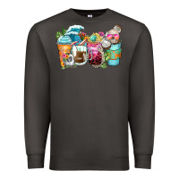 Smoke skeleton summer coffee cups Premium Sweatshirt - Zillion Design Studio