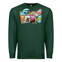 Sports Green skeleton summer coffee cups Premium Sweatshirt - Zillion Design Studio