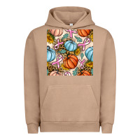 Pigment Burro breast cancer awareness with pumpkin and leopard seamless pattern Urban Hoodie - BundleAndBundleShop