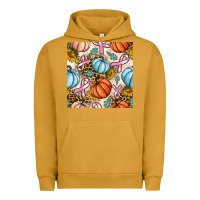 Pigment Peanut Butter breast cancer awareness with pumpkin and leopard seamless pattern Urban Hoodie - BundleAndBundleShop