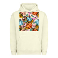 Pigment Pistachio breast cancer awareness with pumpkin and leopard seamless pattern Urban Hoodie - BundleAndBundleShop