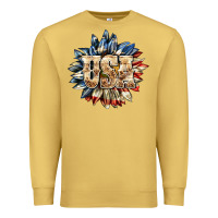 Antique Gold usa sunflower billie wilder Premium Sweatshirt - texasbilliewilder