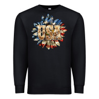 Black usa sunflower billie wilder Premium Sweatshirt - texasbilliewilder