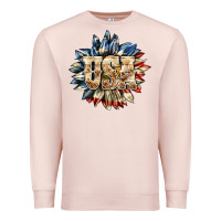 Pale Pink usa sunflower billie wilder Premium Sweatshirt - texasbilliewilder
