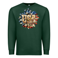 Sports Green usa sunflower billie wilder Premium Sweatshirt - texasbilliewilder