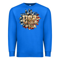 True Royal usa sunflower billie wilder Premium Sweatshirt - texasbilliewilder