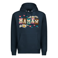 Navy daisy mamaw Premium Hoodie - AdoDesignShop