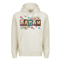 Oatmeal Heather daisy mamaw Premium Hoodie - AdoDesignShop