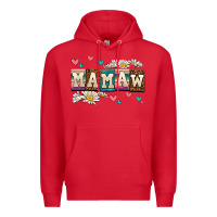 Red daisy mamaw Premium Hoodie - AdoDesignShop