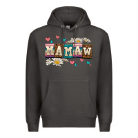 Smoke daisy mamaw Premium Hoodie - AdoDesignShop