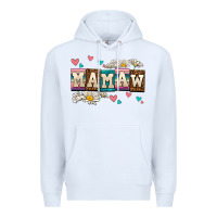 White daisy mamaw Premium Hoodie - AdoDesignShop