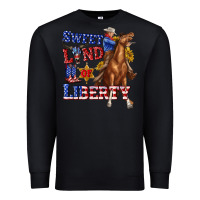 Black western sweet land of liberty 4th july billie wilder Premium Sweatshirt - texasbilliewilder