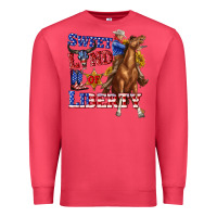 Cardinal western sweet land of liberty 4th july billie wilder Premium Sweatshirt - texasbilliewilder