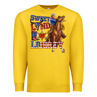 Lemon western sweet land of liberty 4th july billie wilder Premium Sweatshirt - texasbilliewilder