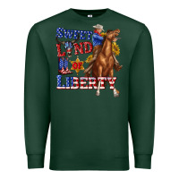 Sports Green western sweet land of liberty 4th july billie wilder Premium Sweatshirt - texasbilliewilder