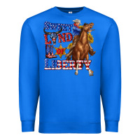 True Royal western sweet land of liberty 4th july billie wilder Premium Sweatshirt - texasbilliewilder