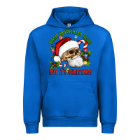Cobalt When You're Dead Inside But It's Christmas Hippie Skeleton Santa Urban Hoodie - Artiststas