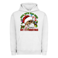 Pigment Lunar Rock When You're Dead Inside But It's Christmas Hippie Skeleton Santa Urban Hoodie - Artiststas